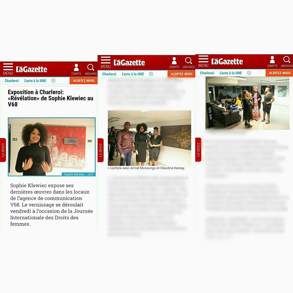 Article Expo Révélation dans La Gazette de Charleroi